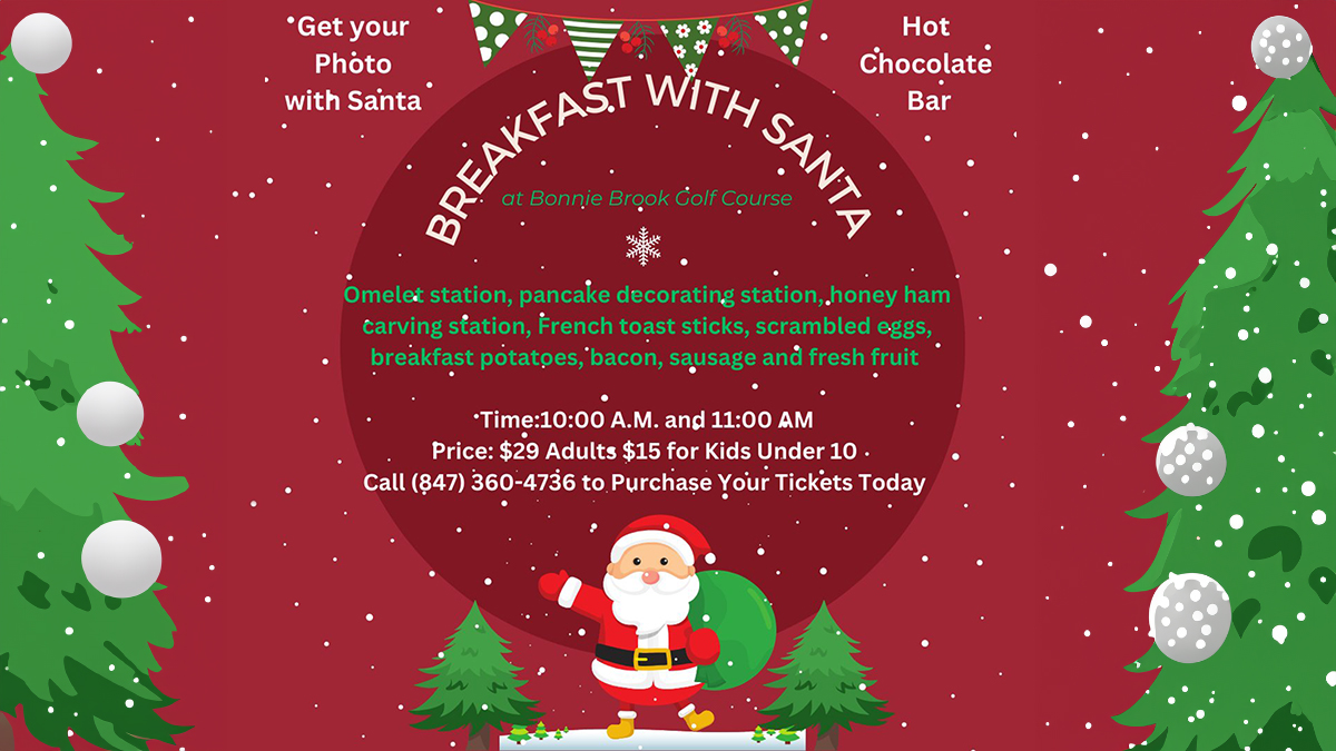 Breakfast with Santa at Bonnie Brook Golf Course